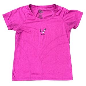 Life Is Good Pink Balance Yoga T-Shirt Graphic Tee Size Small